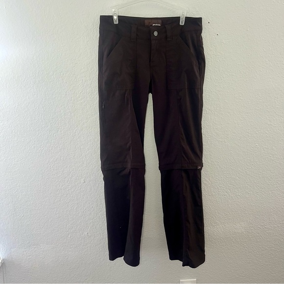 Prana Brown Monarch Convertible Hiking Pants Dark Brown Size 4 - Picture 3 of 16